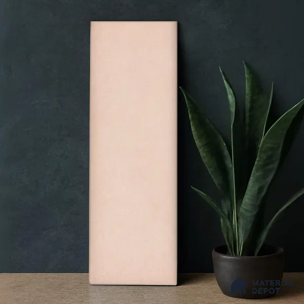 Plain Solid Look  Tile TL 07615 K Hook Pink 9 inch x 3 inch Vitrified Matte Finish - 9 mm  | 2 mm Spacer is Mandatory (Sample)