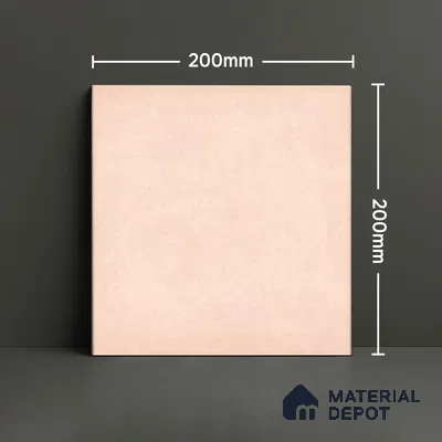 Subway Wall & Floor Tile TL 07615 L Coarse Pink 8 inch x 8 inch Vitrified Matte Finish - 9 mm  | 2 mm Spacer is Mandatory | Please Expect a Slight Variation of Pattern