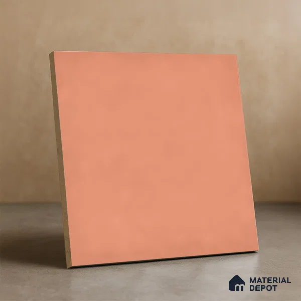 Subway Wall & Floor Tile TL 07615 N Coarse Red 8 inch x 8 inch Vitrified Matte Finish - 9 mm | 2 mm Spacer is Mandatory | Please Expect a Slight Variation of Pattern