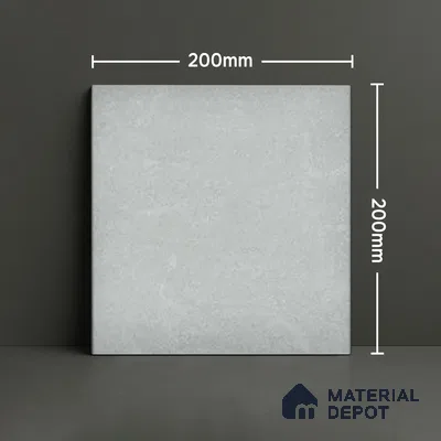 Subway Wall & Floor Tile TL 07615 P Coarse Steel Grey 8 inch x 8 inch Vitrified Matte Finish - 9 mm  | 2 mm Spacer is Mandatory | Please Expect a Slight Variation of Pattern