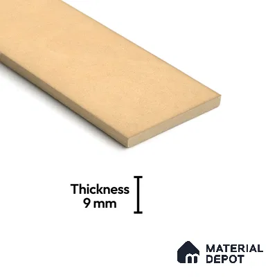 Plain Solid Look  Tile TL 07615 Q Hook Yellow 9 inch x 3 inch Vitrified Matte Finish - 9 mm  | 2 mm Spacer is Mandatory (Sample)