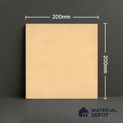 Subway Wall & Floor Tile TL 07615 R Coarse Yellow 8 inch x 8 inch Vitrified Matte Finish - 9 mm  | 2 mm Spacer is Mandatory | Please Expect a Slight Variation of Pattern