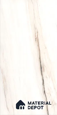 Marble Look Wall Tile TL 10049 Bianco Oro 8 ft x 4 ft Vitrified Glossy Finish - 9 mm | Random 3 | Adhesive and Spacers Must be Used During Installation