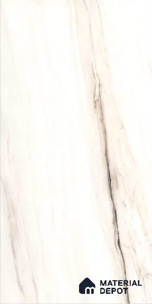 Marble Look Wall Tile TL 10049 Bianco Oro 8 ft x 4 ft Vitrified Glossy Finish - 9 mm | Random 3 | Adhesive and Spacers Must be Used During Installation