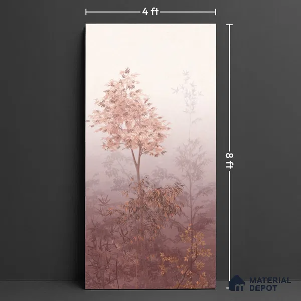 Floral Wall Tile TL 10051 B Fairy Art Decor B 8 ft x 4 ft Vitrified Matte Finish - 9 mm | Random 3 | Adhesive and Spacers Must be Used During Installation