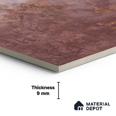 Floral Wall Tile TL 10051 B Fairy Art Decor B 8 ft x 4 ft Vitrified Matte Finish - 9 mm | Random 3 | Adhesive and Spacers Must be Used During Installation