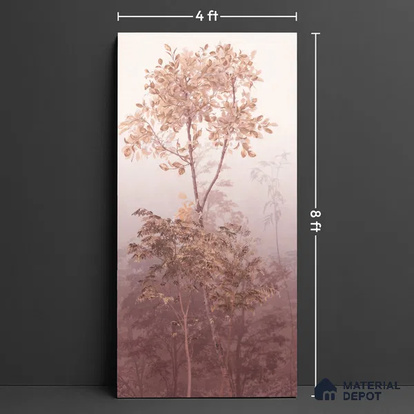 Floral Wall Tile TL 10051 Fairy Art Decor A 8 ft x 4 ft Vitrified Matte Finish - 9 mm | Random 3 | Adhesive and Spacers Must be Used During Installation