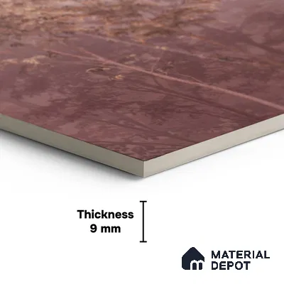Floral Wall Tile TL 10051 Fairy Art Decor A 8 ft x 4 ft Vitrified Matte Finish - 9 mm | Random 3 | Adhesive and Spacers Must be Used During Installation