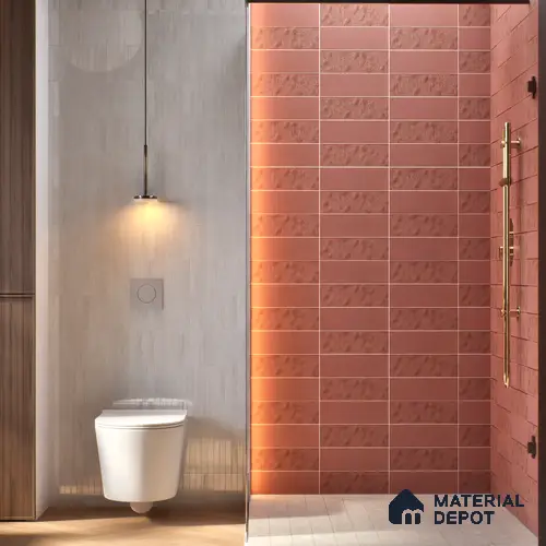 Subway Tile TL 07668 C Retro Cranberry 8.8 Inch x 2.9 Inch Full Body Vitrified Matte Finish - 9 mm | 2 mm Spacer is Mandatory