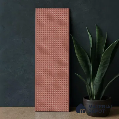 Subway  Tile TL 07668 C Retro Cranberry 8.8 Inch x 2.9 Inch Full Body Vitrified Matte Finish - 9 mm  | 2 mm Spacer is Mandatory