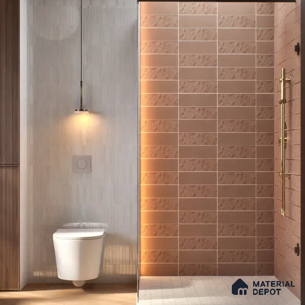 Subway Tile TL 07668 E Retro Linen 8.8 Inch x 2.9 Inch Full Body Vitrified Matte Finish - 9 mm | 2 mm Spacer is Mandatory
