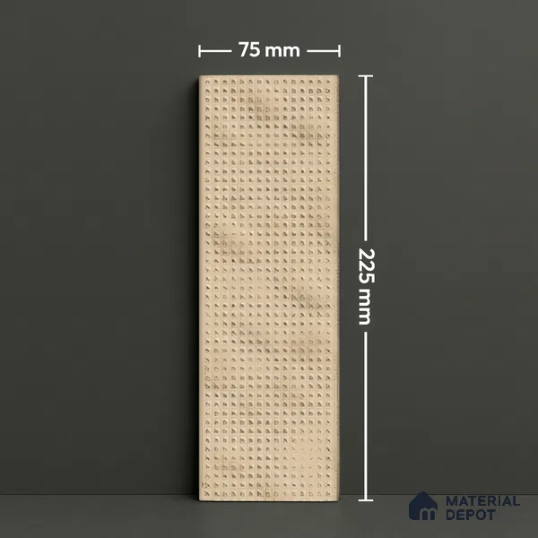 Subway  Tile TL 07668 G Retro Ochre 8.8 Inch x 2.9 Inch Full Body Vitrified Matte Finish - 9 mm  | 2 mm Spacer is Mandatory