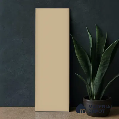 Subway Wall & Floor Tile TL 07668 H Plain Ochre 8.8 Inch x 2.9 Inch Full Body Vitrified Matte Finish - 9 mm