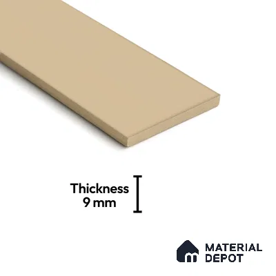 Subway Wall & Floor Tile TL 07668 H Plain Ochre 8.8 Inch x 2.9 Inch Full Body Vitrified Matte Finish - 9 mm