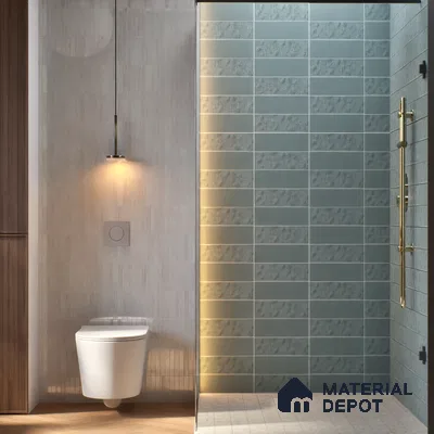Subway Wall & Floor Tile TL 07668 J Plain Sky 8.8 Inch x 2.9 Inch Full Body Vitrified Matte Finish - 9 mm