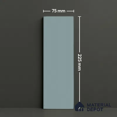 Subway Wall & Floor Tile TL 07668 J Plain Sky 8.8 Inch x 2.9 Inch Full Body Vitrified Matte Finish - 9 mm