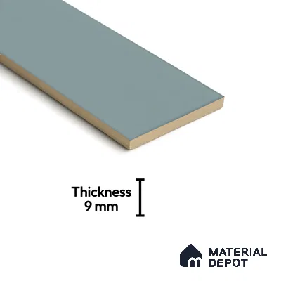 Subway Wall & Floor Tile TL 07668 J Plain Sky 8.8 Inch x 2.9 Inch Full Body Vitrified Matte Finish - 9 mm