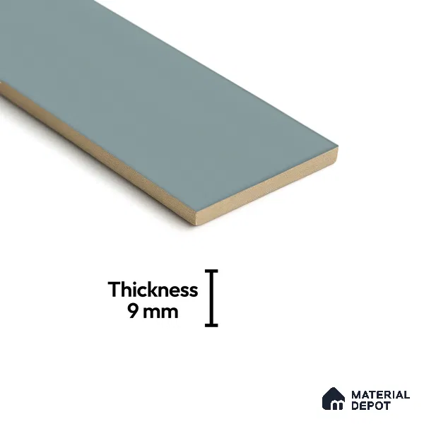 Subway Wall & Floor Tile TL 07668 J Plain Sky 8.8 Inch x 2.9 Inch Full Body Vitrified Matte Finish - 9 mm