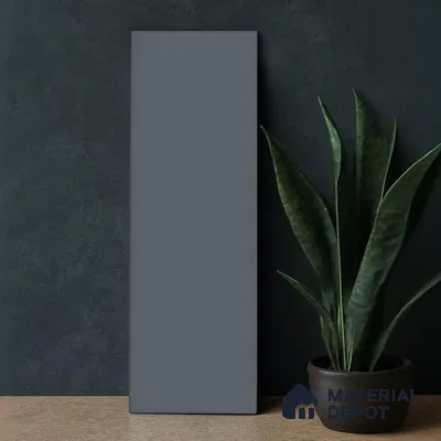 Subway Wall & Floor Tile TL 07668 L Plain Slate Blue 8.8 Inch x 2.9 Inch Full Body Vitrified Matte Finish - 9 mm