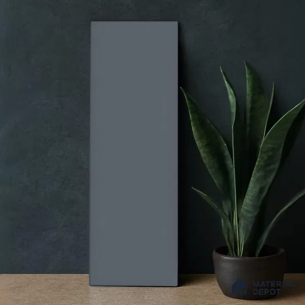 Subway Wall & Floor Tile TL 07668 L Plain Slate Blue 8.8 Inch x 2.9 Inch Full Body Vitrified Matte Finish - 9 mm