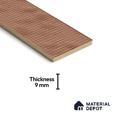 Subway  Tile TL 07668 Retro Brown 8.8 Inch x 2.9 Inch Full Body Vitrified Matte Finish - 9 mm  | 2 mm Spacer is Mandatory