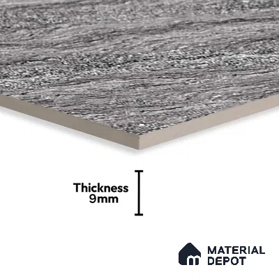 Marble Floor & Wall Tile TL 02195 B Alexa Grey 4 ft x 2 ft Glossy Finish Vitrified Tile - 9 mm