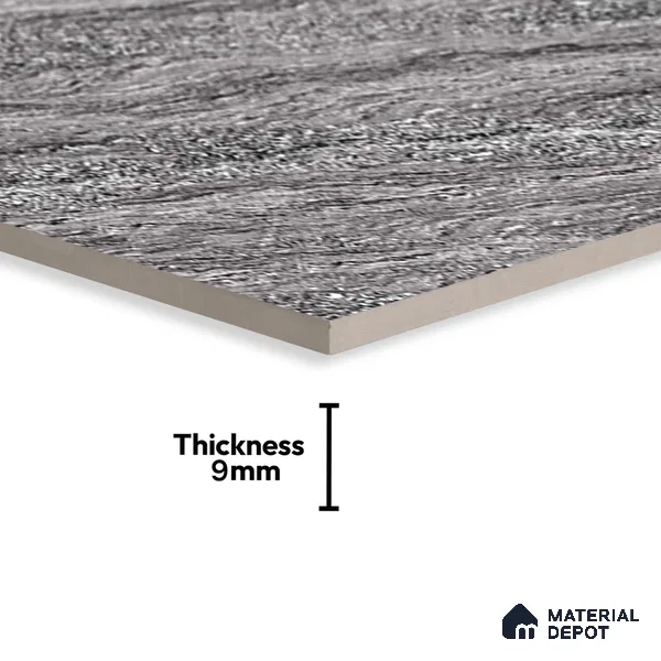 Marble Floor & Wall Tile TL 02195 B Alexa Grey 4 ft x 2 ft Glossy Finish Vitrified Tile - 9 mm