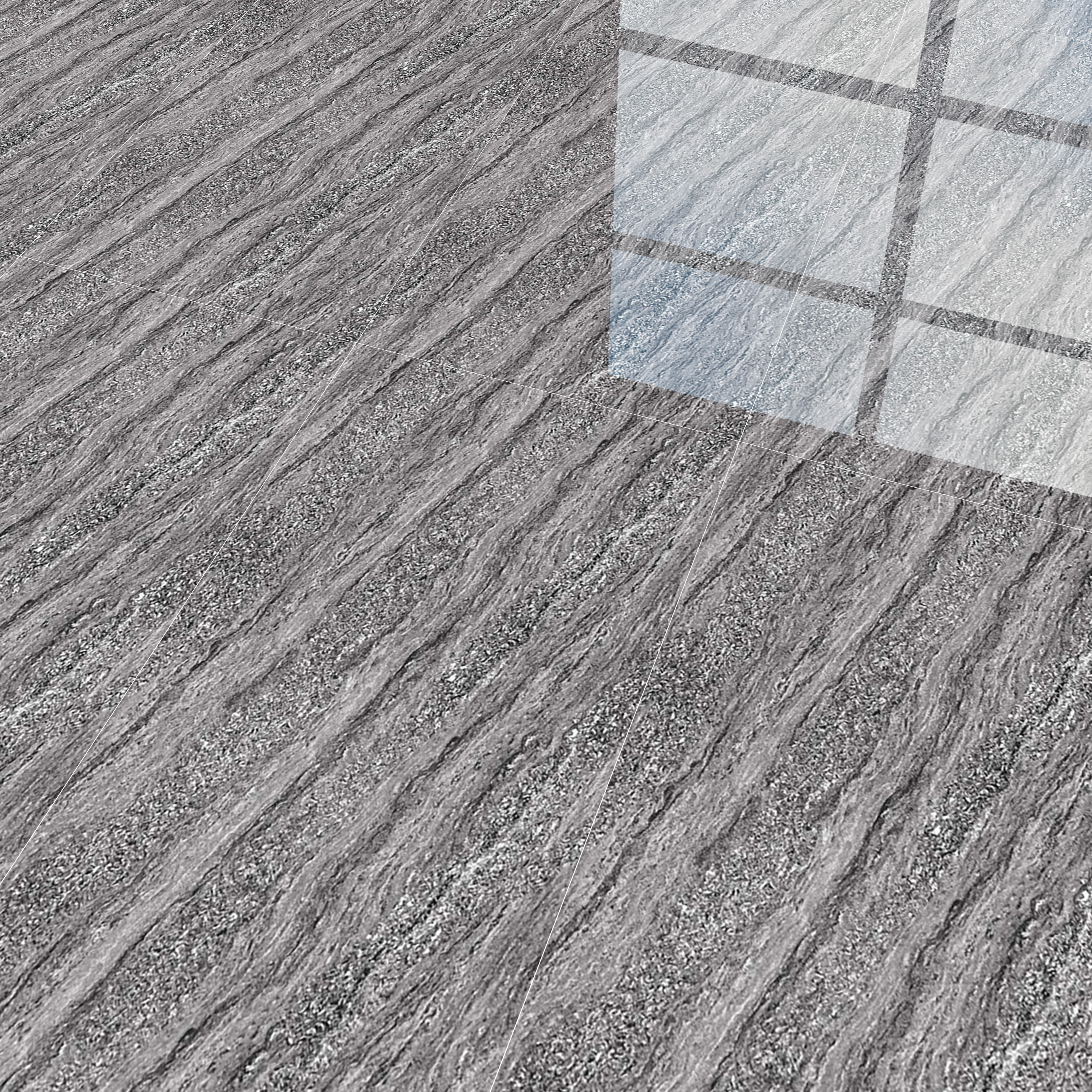 Marble Floor & Wall Tile TL 02195 B Alexa Grey 4 ft x 2 ft Glossy Finish Vitrified Tile - 9 mm