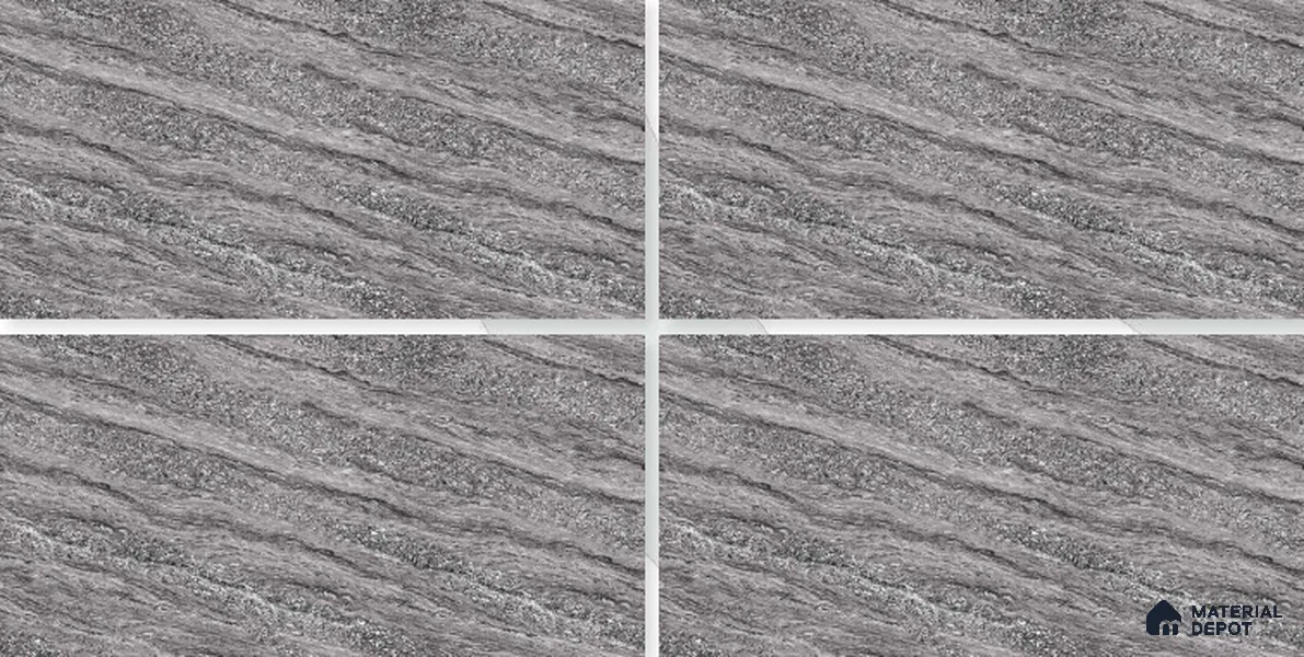 Marble Floor & Wall Tile TL 02195 B Alexa Grey 4 ft x 2 ft Glossy Finish Vitrified Tile - 9 mm
