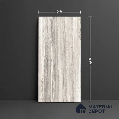 TL 04461 Tivoli Grey 1200 x 600 mm Digital Punch Matte Finish Vitrified Tile - 9 mm (Sample)