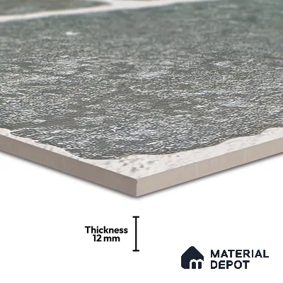 Parking Floor & Wall TL 00062 D Ash Grey 2 ft x 1 ft Matte Finish Stone Vitrified Tile - 12 mm | 32 Random Faces | Suitable For Heavy Duty Outdoor Areas