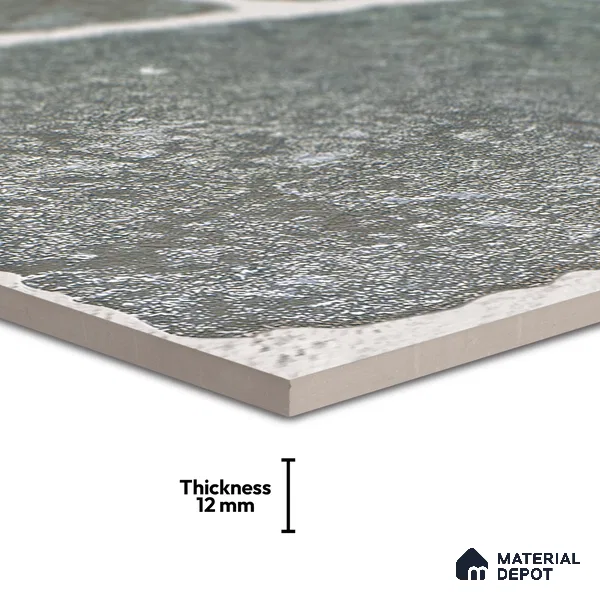 Parking Floor & Wall TL 00062 D Ash Grey 2 ft x 1 ft Matte Finish Stone Vitrified Tile - 12 mm | 32 Random Faces | Suitable For Heavy Duty Outdoor Areas