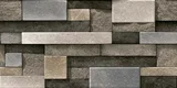Elevation Wall Tile TL 00065 C Grey 2 ft x 1 ft Punch Matte Finish Vitrified Tile - 9 mm | Suitable For Feature Wall, Boundary Wall, Balcony, Outdoor | Image 02