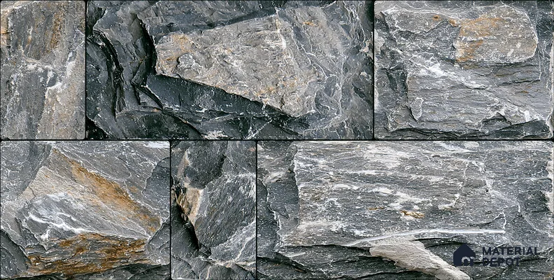 Stone Textured Wall Cladding Tile TL 00067 D Natural Rock Bond 2 ft x 1 ft Textured Finish Vitrified Tile - 9 mm | Suitable for Elevation, Exterior Walls, Living Room, Bathroom & Highlighter Wall