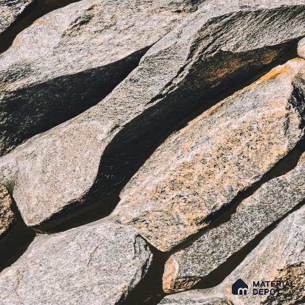 Stone Textured Wall Cladding Tile TL 00089 B Natural Pebble Stone 2 ft x 1 ft Textured Finish Vitrified Tile - 9 mm | Suitable for Elevation, Exterior Walls, Living Room, Bathroom & Highlighter Wall