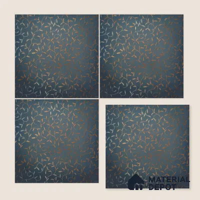 Moroccan Wall & Floor Tile TL 00214 A Pattern 1 Goldy Blue 1 ft x 1 ft Matte Finish Ceramic Tile - 9 mm | Random Design | Suitable For Kitchen, Bathroom, Dining Area | Please Expect a Slight Variation of Pattern