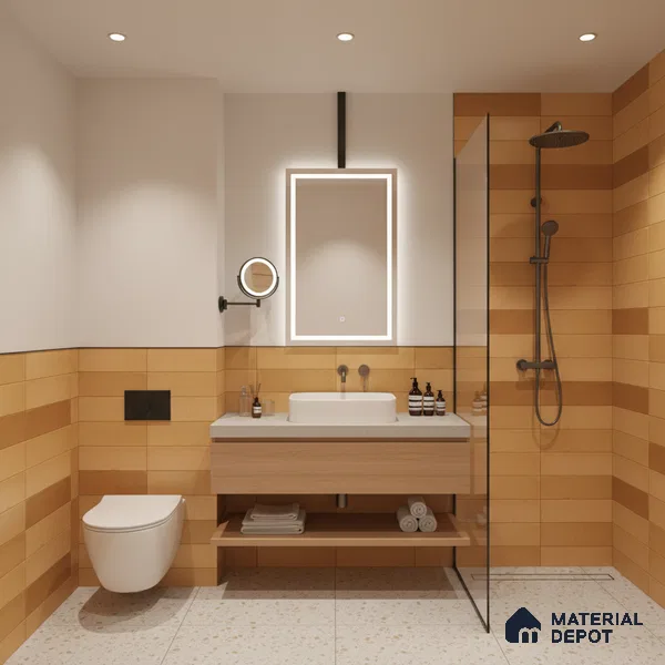 TL 00232 F Yellow Mural 300 mm x 300 mm Wall Tile - 9 mm | Please Expect a Slight Variation of Pattern