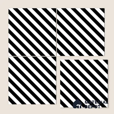Moroccan Wall & Floor Tile TL 00244 Monochrome Thin 1 ft x 1 ft Matte Finish Ceramic Tile - 9 mm | Suitable For Kitchen, Bathroom, Dining Area | Please Expect a Slight Variation of Pattern