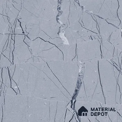 Marble Bardiglio Wall & Floor Tile TL 00360 Slate Grey 4 ft x 2 ft Matte Finish Vitrified Tile - 9 mm | Suitable For Living Room, Bedroom, Kitchen