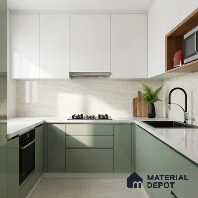 Double Charge Floor & Wall Tile TL 00425 Dualcore Everest White 4 ft x 2 ft Vitrified Glossy Finish - 9 mm | Suitable for Bedroom, Living Room, Office & Bathroom Wall