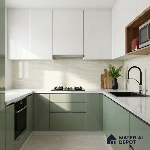 Double Charge Floor & Wall Tile TL 00425 Dualcore Everest White 4 ft x 2 ft Vitrified Glossy Finish - 9 mm | Suitable for Bedroom, Living Room, Office & Bathroom Wall
