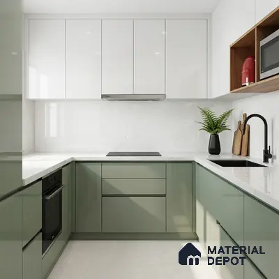 Double Charge Floor & Wall Tile TL 00433 Dualcore Ice White 4 ft x 2 ft Vitrified Glossy Finish - 9 mm | Suitable for Bedroom, Living Room, Office & Bathroom Wall