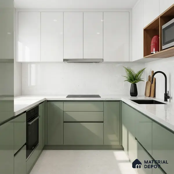 Double Charge Floor & Wall Tile TL 00433 Dualcore Ice White 4 ft x 2 ft Vitrified Glossy Finish - 9 mm | Suitable for Bedroom, Living Room, Office & Bathroom Wall