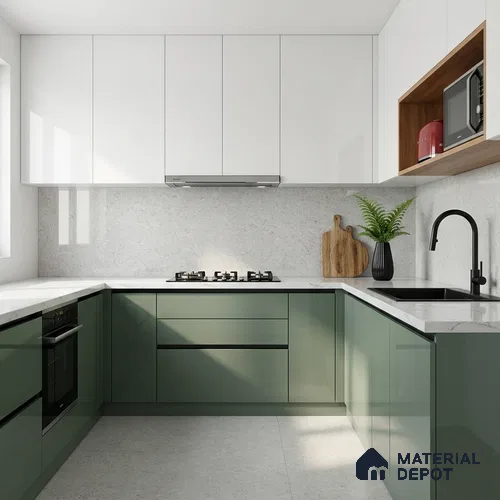 Double Charge Floor & Wall Tile TL 00434 Dualcore Misty Grey 4 ft x 2 ft Vitrified Glossy Finish - 9 mm | Suitable for Bedroom, Living Room, Office & Bathroom Wall