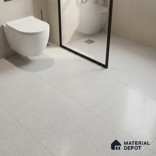 Budget Friendly Plain Look Value for Money Parking Cool Grey Floor Tile 16 x 16 inch | TL 00593 | Vitrified Matte Finish Tile - 12 mm | Suitable For Parking, Outdoor, Balcony & Terrace | Pattern Alignment May Vary | 2-3 mm Spacer is Mandatory