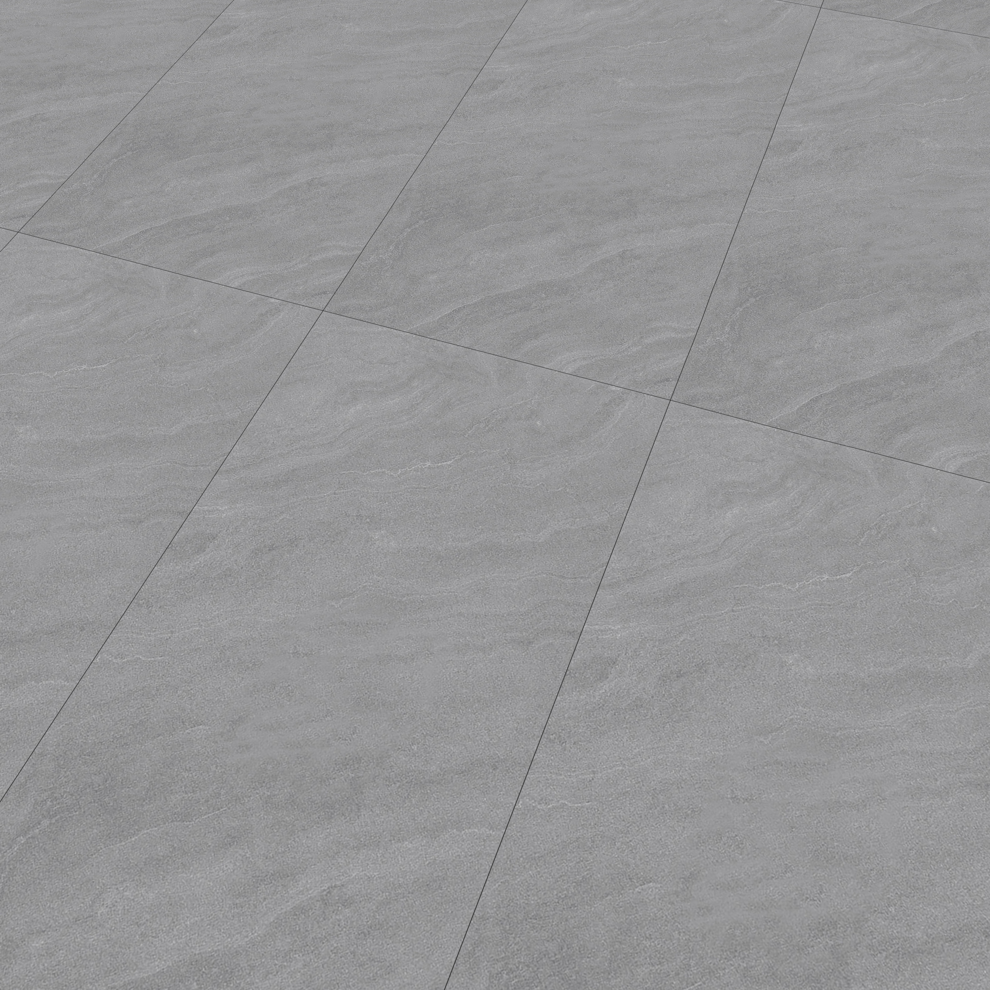 Cement Dolphin  Wall & Floor Tile TL 00679 Grey 4 ft x 2 ft Matte Finish Full Body Vitrified Tile - 9 mm | Suitable For Living Room, Bedroom, Kitchen