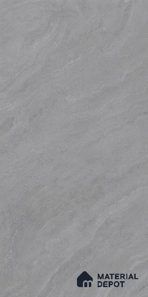 Cement Dolphin Wall & Floor Tile TL 00679 Grey 4 ft x 2 ft Matte Finish Full Body Vitrified Tile - 9 mm | Suitable For Living Room, Bedroom, Kitchen