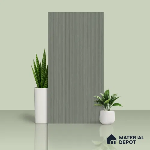 Punch Look Wall & Floor Matte Finish Green Vitrified Tile | TL 00681 B 4 ft x 2 ft - 9 mm | Suitable For Living Room, Hall & Foyer