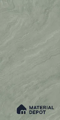 Marble Verde Wall & Floor Tile TL 00681 Sage Green 4 ft x 2 ft Matte Finish Full Body Vitrified Tile - 9 mm | Suitable For Living Room, Bedroom, Kitchen
