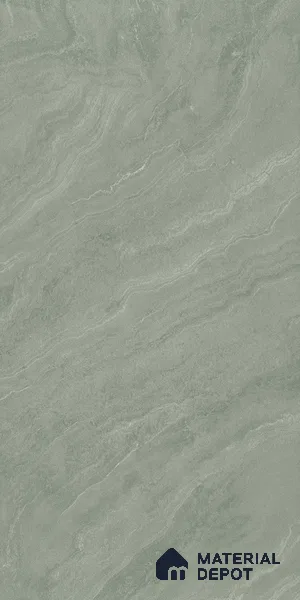 Marble Verde Wall & Floor Tile TL 00681 Sage Green 4 ft x 2 ft Matte Finish Full Body Vitrified Tile - 9 mm | Suitable For Living Room, Bedroom, Kitchen